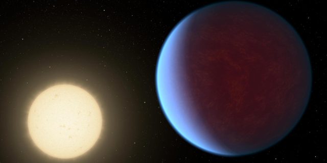 Vue d’artiste de l’exoplanète 55 Cancri e. Crédit : NASA/JPL-Caltech.