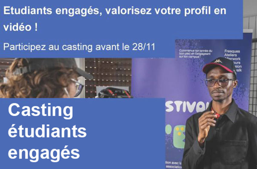 Casting étudiants engagés.